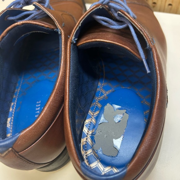 Ted Baker Brown Leather Oxfords with Blue Laces main image 6